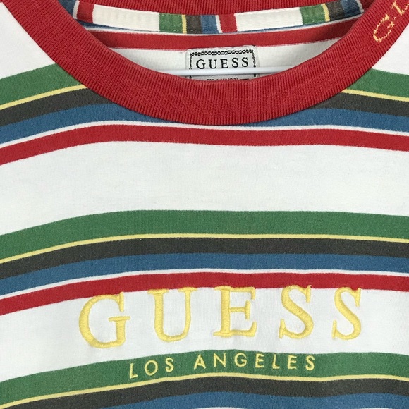 Vintage Guess Embroider Collar Neck Spellout Shirt - Picture 3 of 7